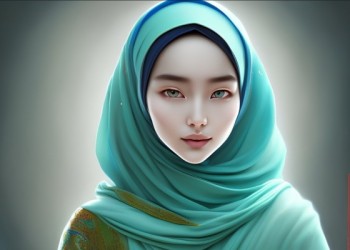 Mengenal Lebih Dekat Muslimah Uighur Dengan AI Art Generator 
